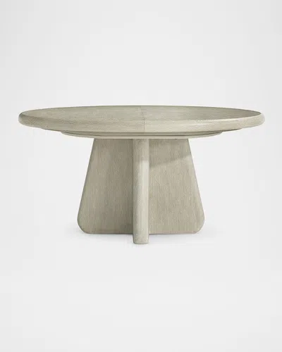 BERNHARDT ARCADIA 60" ROUND DINING TABLE WITH LEAF
