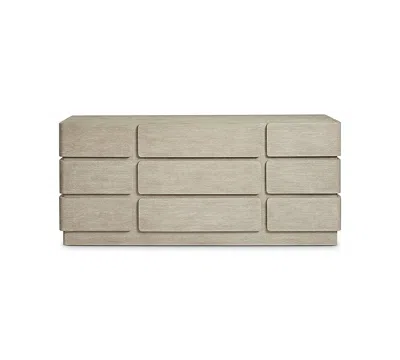 Bernhardt Arcadia 74" Quartered White Oak Wire-brushed Clay Dresser In Brown