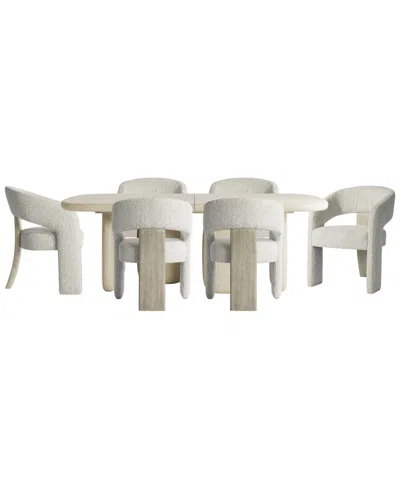 Bernhardt Arcadia 7-piece Wooden Dining Set In Clay