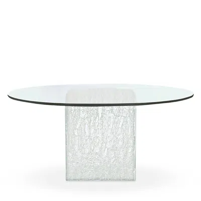 Bernhardt Arctic 54 Round Dining Table In Silver