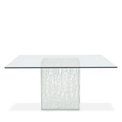 Bernhardt Arctic 60 Square Dining Table In Silver