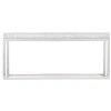 Bernhardt Arctic 68" Console Table In White;clear