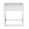 Bernhardt Arctic End Table In Clear/silver