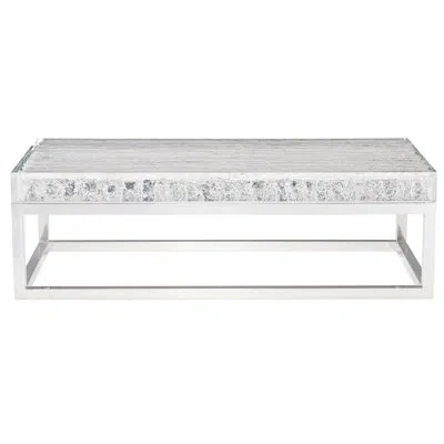 Bernhardt Arctic Frame Coffee Table In White