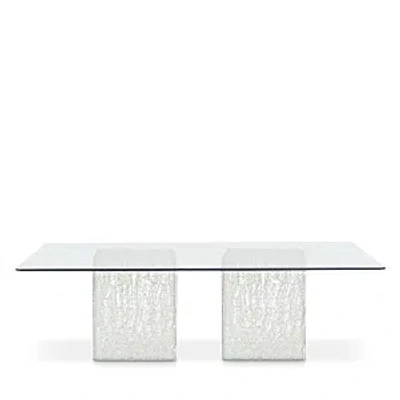 Bernhardt Arctic Rectangle Dining Table In Silver