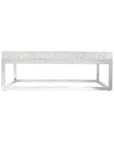 Bernhardt Arctic Square Cocktail Table In Silver