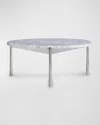 Bernhardt Arris Cocktail Table In Arabescato White
