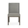 Bernhardt Artisan Collection Linea Side Chair In Solid Ash/cerused Charcoal Finish
