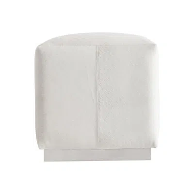Bernhardt Aspen Upholstered Ottoman In White