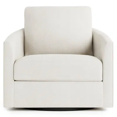 Bernhardt Astoria Upholstered Barrel Chair In Dorado Snow Crypton® Chenille 5558-000