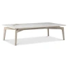 Bernhardt Aurora Rectangular Outdoor Coffee Table In Warm Shale
