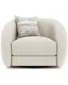 Bernhardt Austen Fabric Swivel Chair In Multi