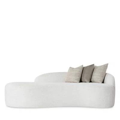 Bernhardt Ava Fabric Sofa, Right Arm In White