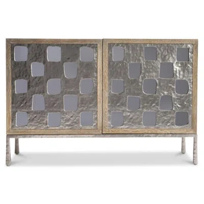 Bernhardt Aventura Door Chest In Marcona,frosted Nickel