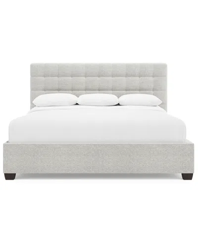 Bernhardt Avery California King Upholstered Bed In Gray