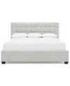 Bernhardt Avery King Upholstered Storage Bed In Gray
