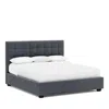 Bernhardt Avery Queen Bed With 54.5 Headboard In Charcoal Gray/b-