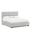 Bernhardt Avery Queen Bed With 54.5 Headboard In Light Gray/b-