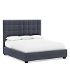 Bernhardt Avery Queen Bed With 66 Headboard In Charcoal Gray/b384-010