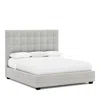 Bernhardt Avery Queen Bed With 66 Headboard In Light Gray/b-
