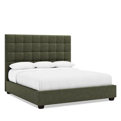 Bernhardt Avery Storage Bed, Queen With A 66 Headboard In Green