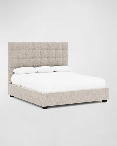 Bernhardt Avery Tufted California King Bed In Grey