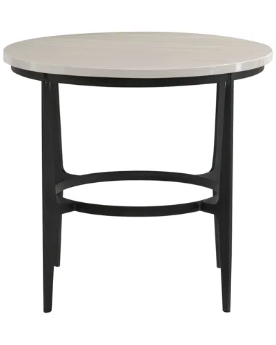 Bernhardt Avondale Round Metal End Table In Black