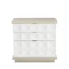 Bernhardt Axiom Nightstand In Linear Gray