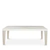 Bernhardt Axiom Dining Table In Linear Gray/white
