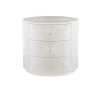 Bernhardt Axiom Drum 3 - Drawer End Table In Linear White