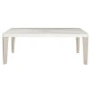 Bernhardt Axiom Extendable Dining Table In Linear White