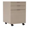 Bernhardt Axiom Rolling Fie Cabinet In Silver/gray