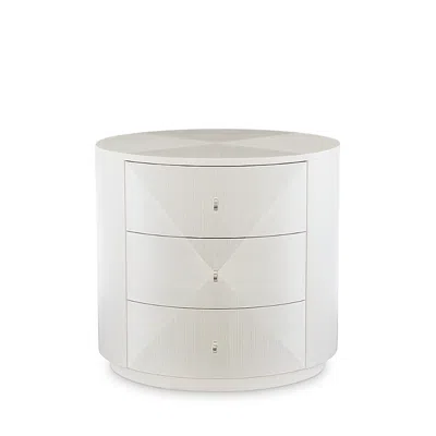 BERNHARDT AXIOM ROUND CHAIRSIDE TABLE