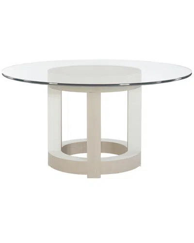 Bernhardt Axiom Round Dining Table In White