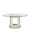 Bernhardt Axiom Round Dining Table In White