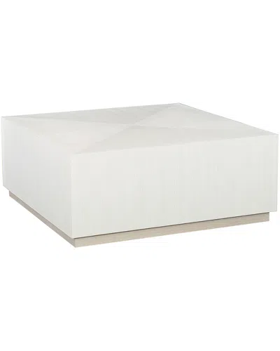 Bernhardt Axiom Square Cocktail Table In White