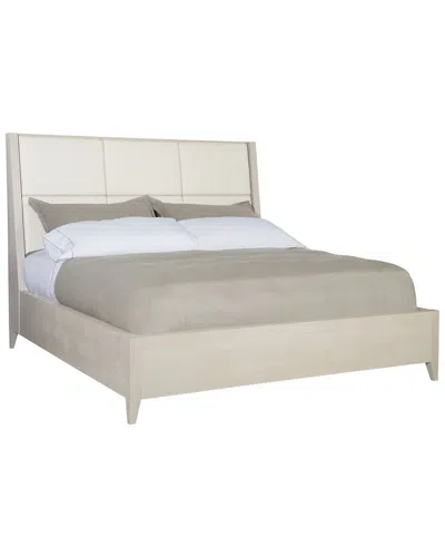 Bernhardt Axiom Upholstered Panel Bed In White