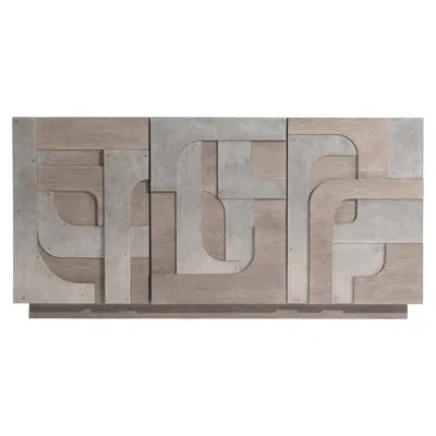 Bernhardt Azlin 64 Sideboard In Steel Dust,chai