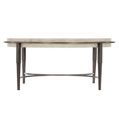 Bernhardt Barclay Cocktail Table In White Travertine