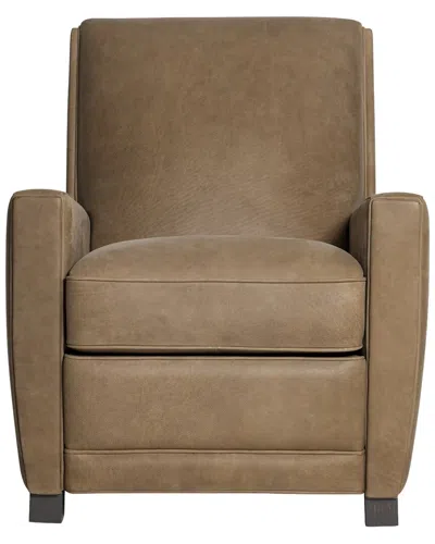 Bernhardt Bastille Leather Recliner In Brown
