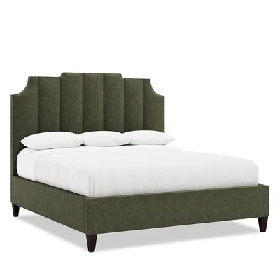 Bernhardt Bayonne Bed, Queen With A Low Profile Footboard In Green