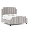 Bernhardt Bayonne Panel King Bed In Light Gray/b-