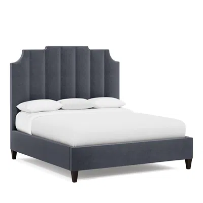 Bernhardt Bayonne Queen Bed With 68 Headboard In Charcoal Gray/b-