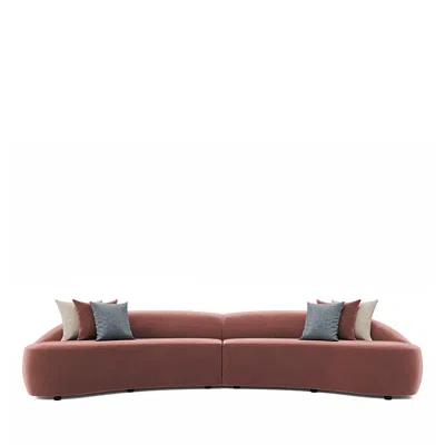 Bernhardt Belvedere Sectional In Rust Orange