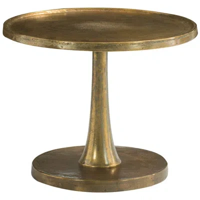 Bernhardt Benson Tray Top Pedestal End Table In Burgundy