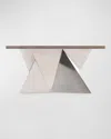 Bernhardt Binti Console Table In Stainless Steel