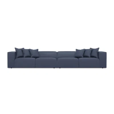 Bernhardt Bliss 2-piece Fabric Sectional In Blue Polyester