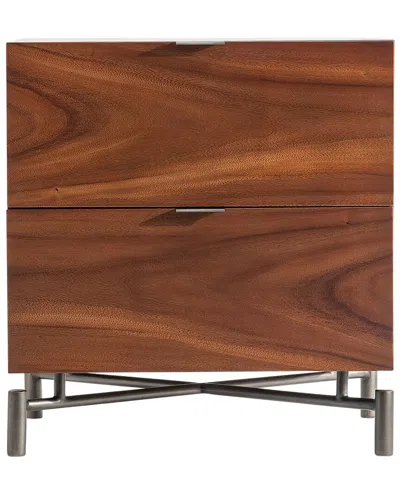 Bernhardt Brasea 2-drawer Nightstand In Brown