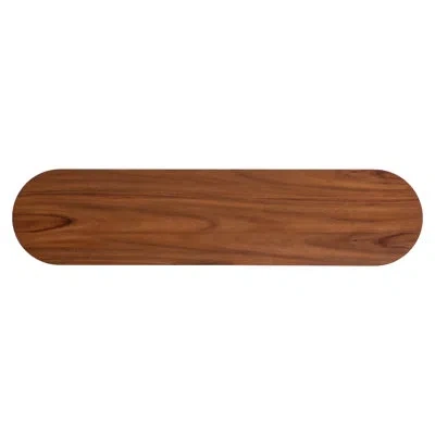 Bernhardt Brasea Pedestal Console Table In Brown