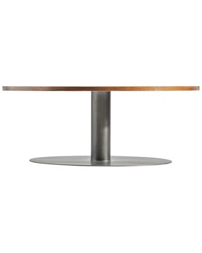 Bernhardt Brasea Round Cocktail Table In Brown
